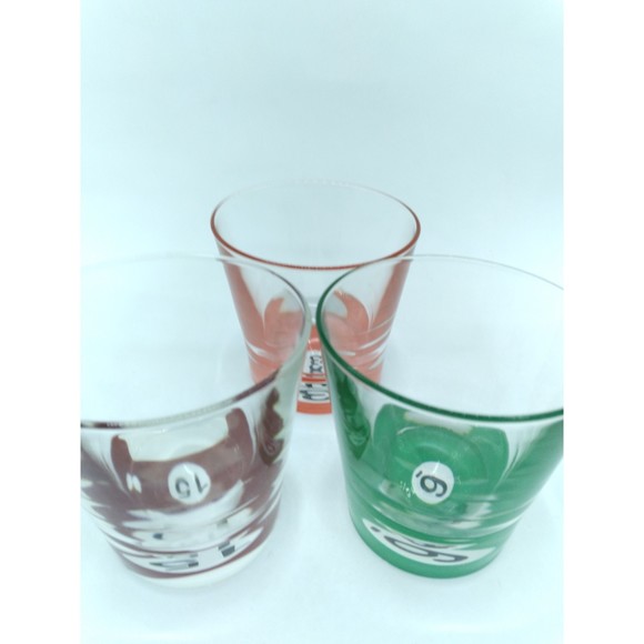 Vtg Luminarc MCM Barware Pool parlor double old fashioned glassware 10.25 oz - Picture 12 of 12